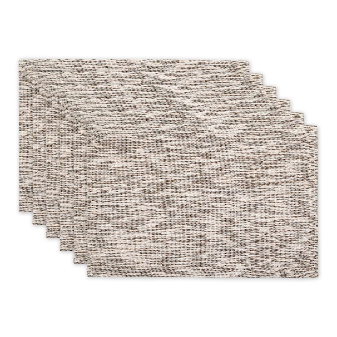 DII® Tonal Recycled Cotton Slubby Rib Placemats, 6ct.